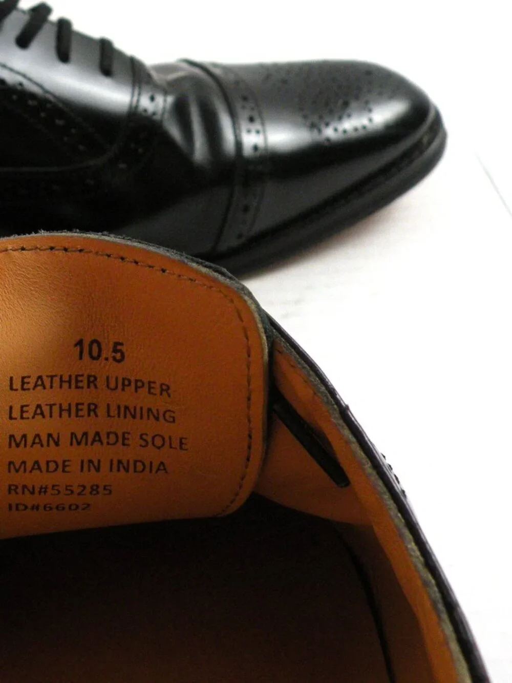 Worn Once! Men's Express Cap toe Leather Shoes Sz 10.5